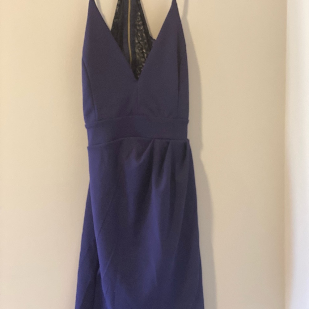 Lulu's navy blue Backless Dress